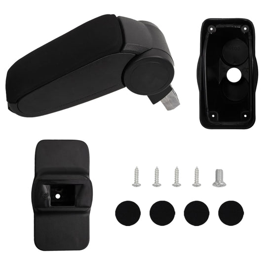 car armrest, black, 12x36x(31-46) cm, ABS