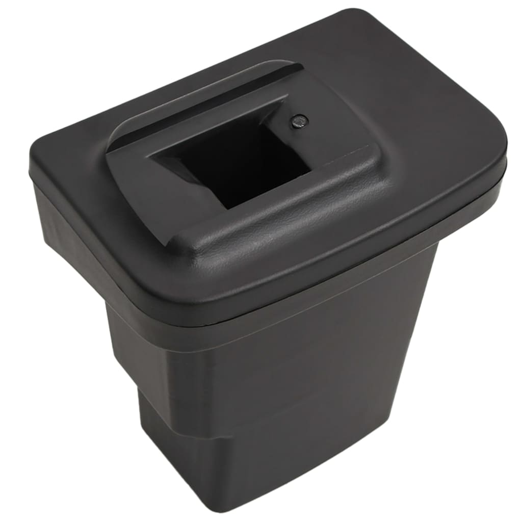 подлокотник для автомобиля, черный, 17x32x(37-53) см, ABS