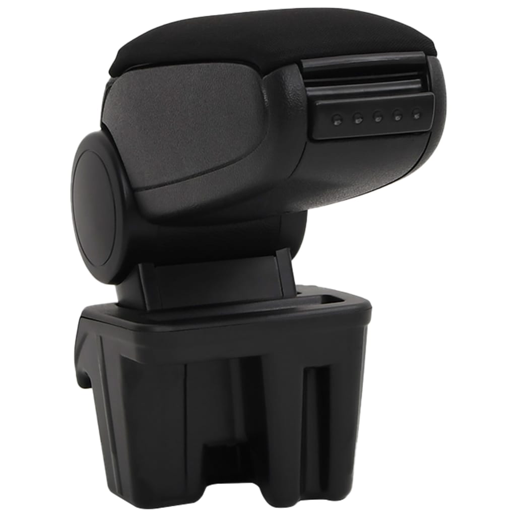 подлокотник для автомобиля, черный, 15x31x(28-44) см, ABS