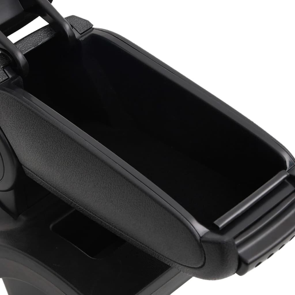 подлокотник для автомобиля, черный, 16x30x(40-50) см, ABS