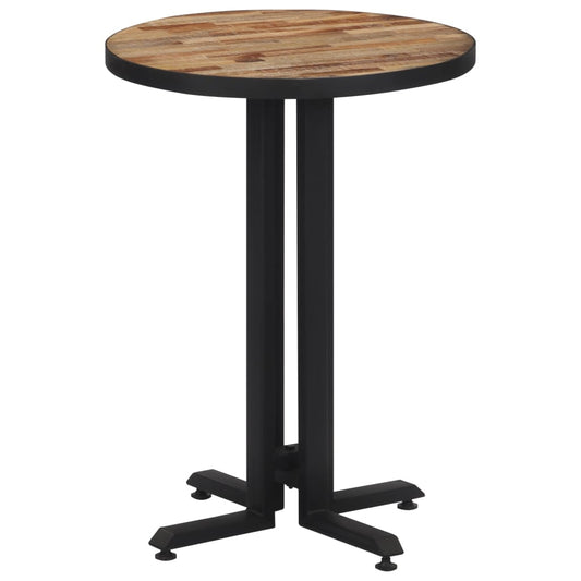 bistro galds, apaļš, Ø50x76 cm, pārstrādāts tīkkoks