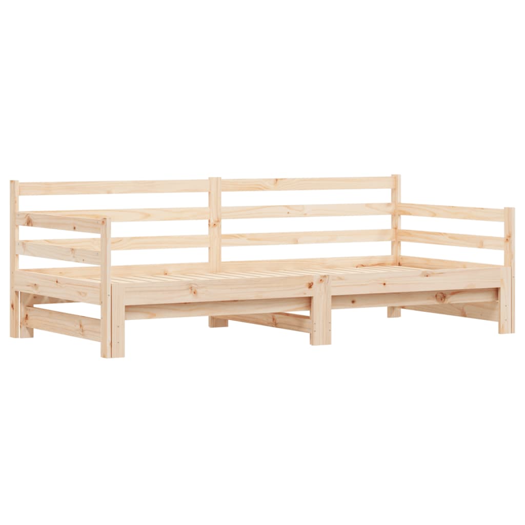 pull-out sofa, 90x190 cm, solid pine wood