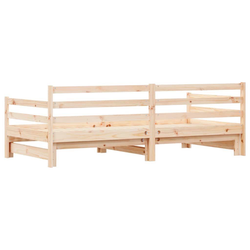 pull-out sofa, 90x190 cm, solid pine wood