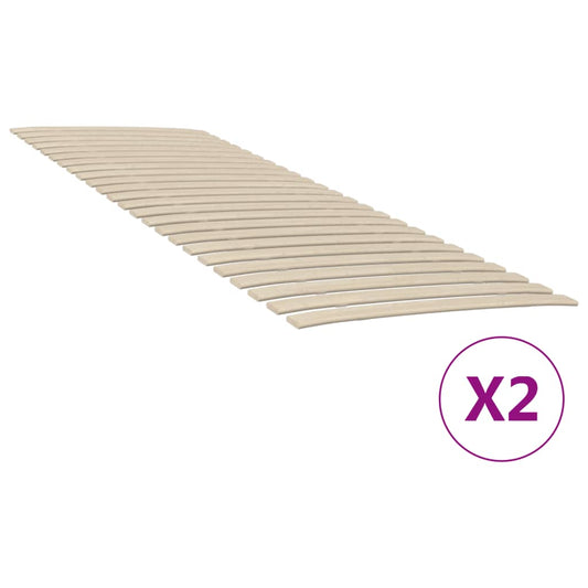 bed slats, 2 pcs., with 48 slats, 70x200 cm