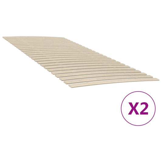 bed slats, 2 pcs., with 48 slats, 100x200 cm