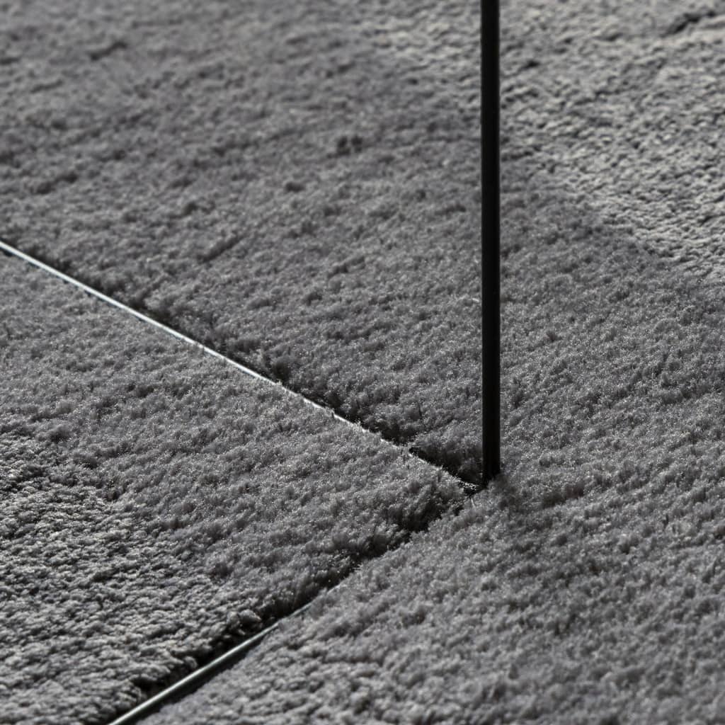 paklājs HUARTE, īsa spalva, mīksts, mazgājams, antracītpelēks 200 cm