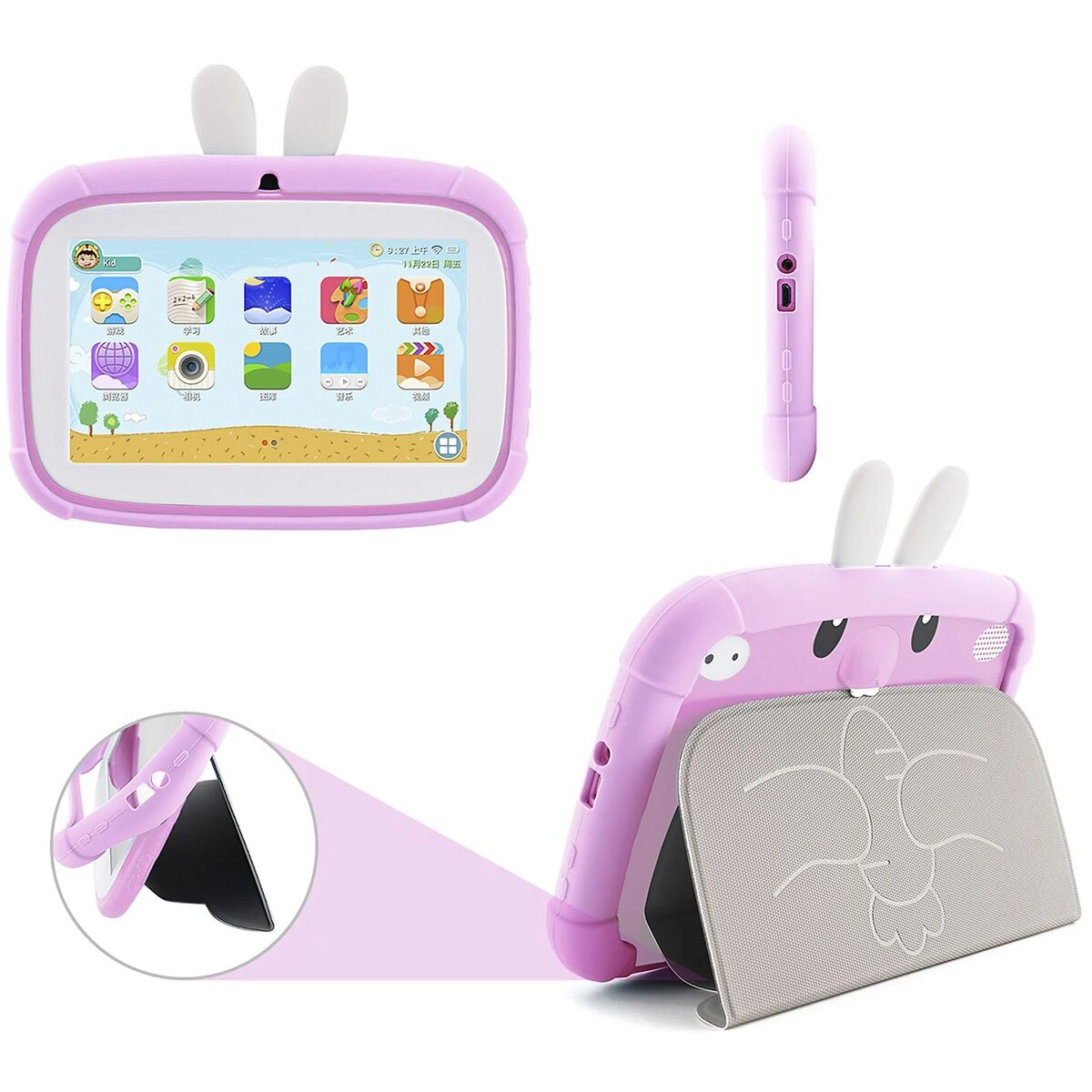Детский интерактивный планшет A133 Розовый 32 GB 2 GB RAM 7"