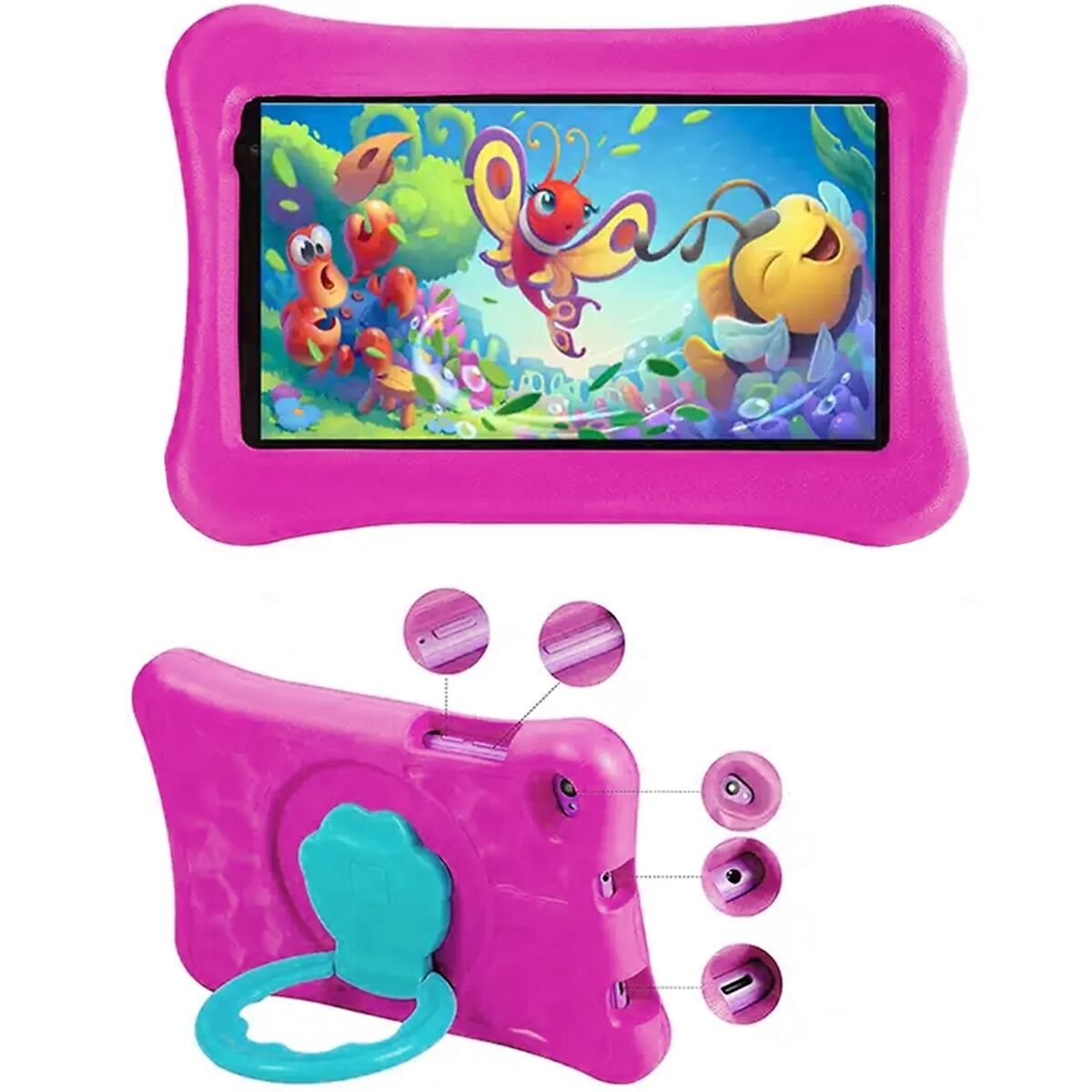Детский интерактивный планшет K714 Розовый 32 GB 2 GB RAM 7"