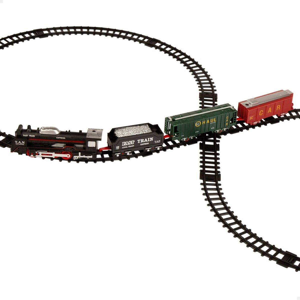 Vilciens ar apli Speed & Go 6 gb. 91 x 4,5 x 44 cm